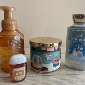 Lot of BATH  &  BODY WORKS Candle, Shower Gel, Foaming Hand Soap, Hand Gel